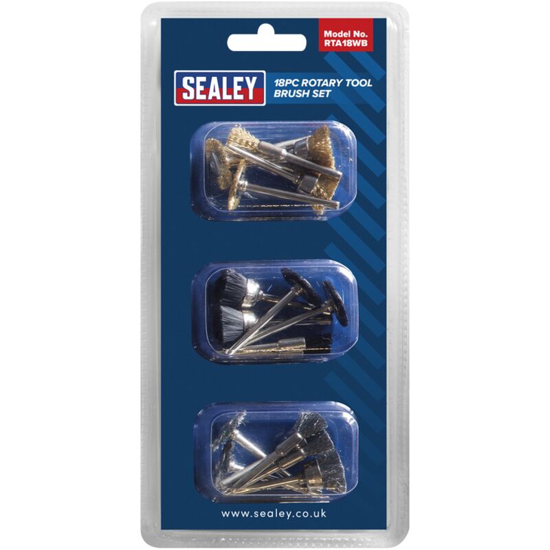 Sealey - Rotary Tool Brush Set 18 Piece