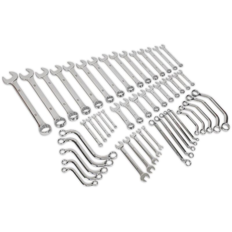 S01084 Siegen Multipurpose Spanner Set 50pc - Sealey