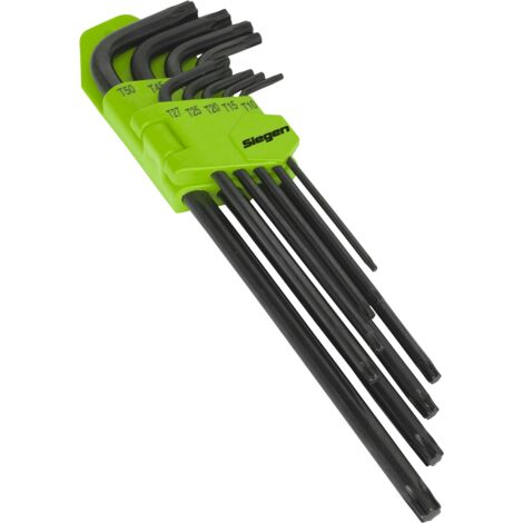 Sealey S01096 Siegen Extra-Long TRX-Star Key Set 9pc