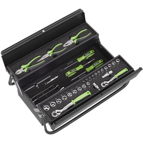Sealey S01215 Siegen Cantilever Toolbox with Tool Kit 70pc