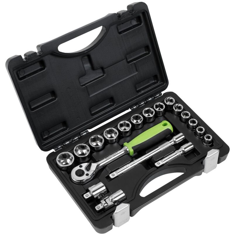 S01235 Siegen Socket Set 3/8'Sq Drive 19pc - Sealey