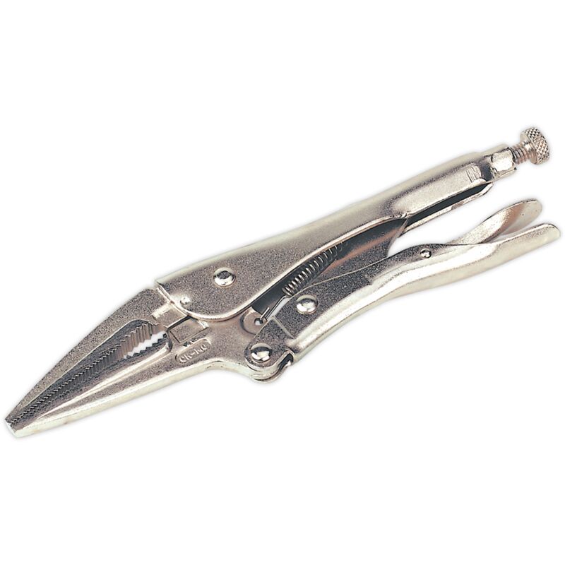 S0462 Locking Pliers Long Nose 225mm - Sealey