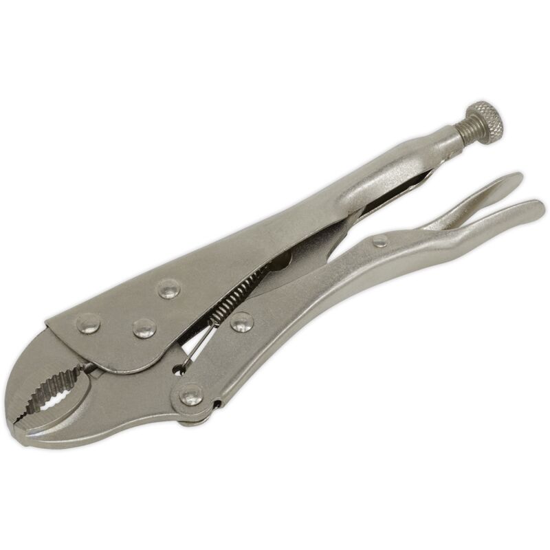 Locking Pliers 215mm Curved Jaw - Sealey