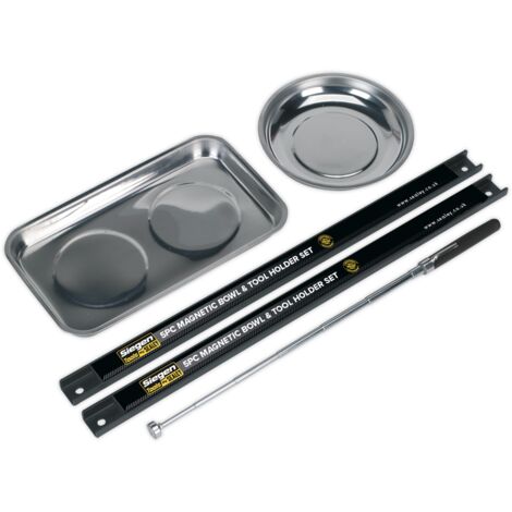 Sealey S0773 Siegen Magnetic Bowl & Tool Holder Set 5pc