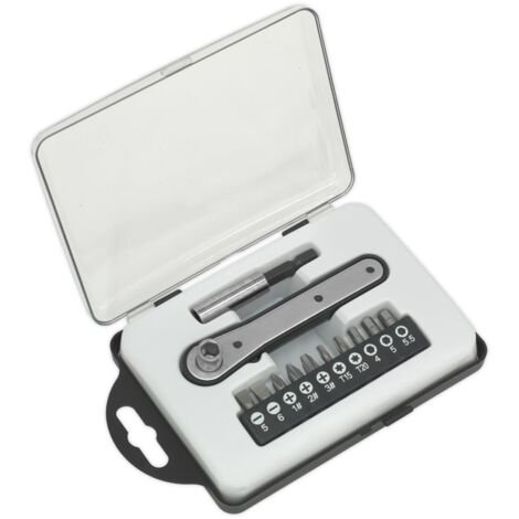 Sealey S0775 Siegen Ratchet Driver Bit Set 12pc