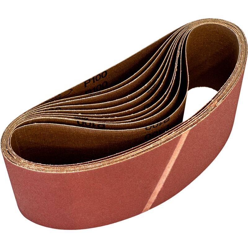 Sealey - WSB62100 Worksafe® 100 x 620mm Sanding Belt 100Grit - Pack of 10