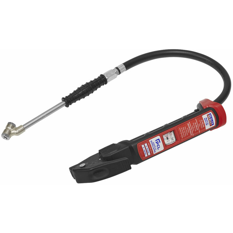 SA37/93B Premier Anodised Tyre Inflator with Twin Push-On Connector - Sealey