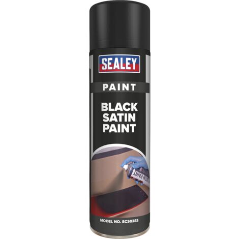 Sealey Satin Paint 500ml - Black SCS028S