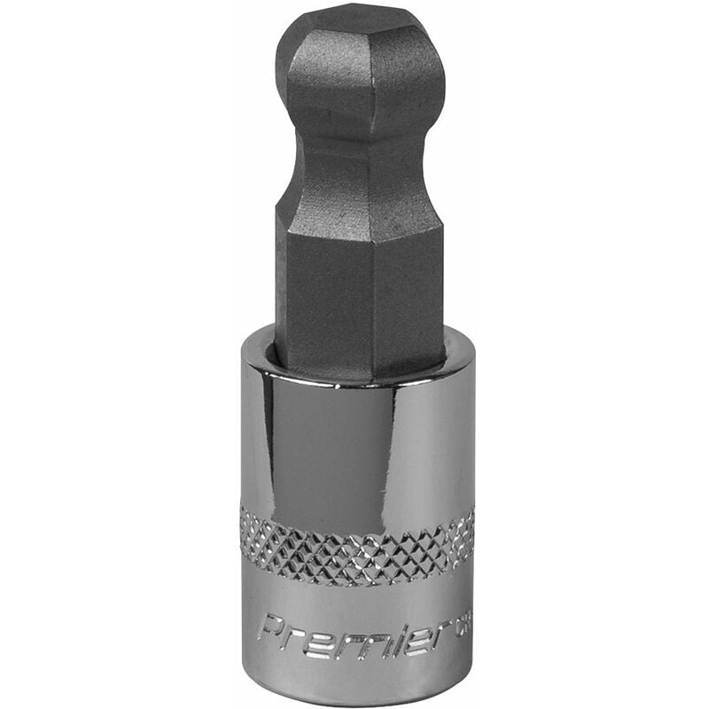 Sealey - Ball-End Hex Socket Bit 12mm 3/8''Sq Drive SBBH009