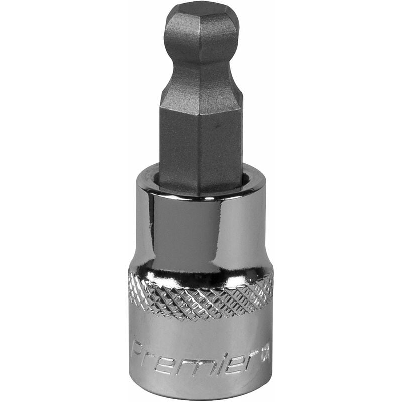 Ball-End Hex Socket Bit 9mm 3/8''Sq Drive SBBH007 - Sealey