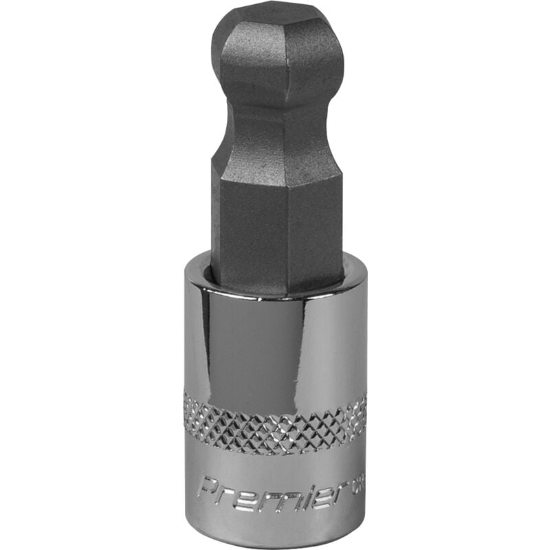 SBBH009 Premier Ball-End Hex Socket Bit 3/8'Sq Drive 12mm - Sealey