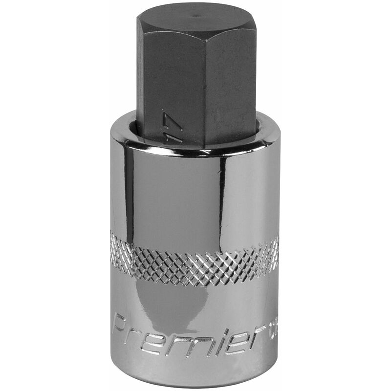 Sealey - SBH025 Hex Socket Bit 17mm 1/2'Sq Drive