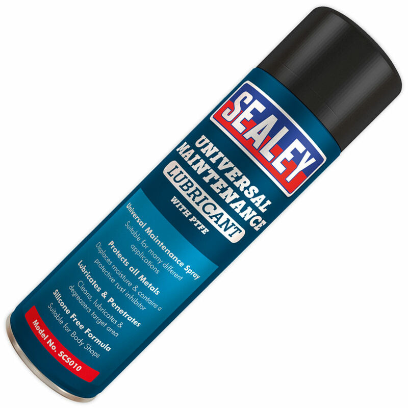 SCS010 Universal Maintenance Lubricant with PTFE 500ml Pack of 6 - Sealey