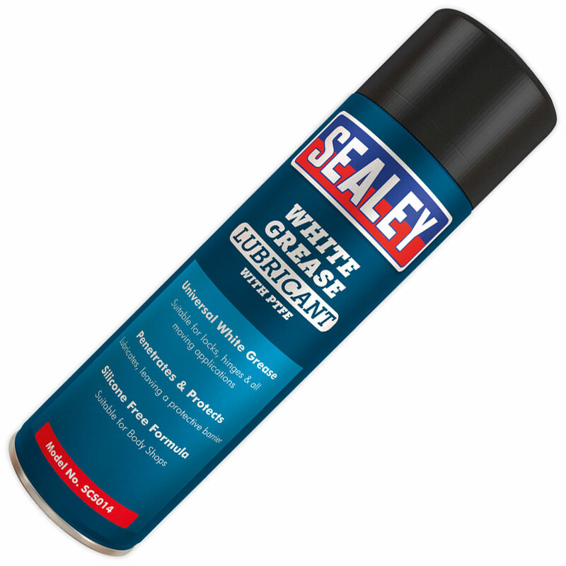 SCS014 White Grease Lubricant 500ml Pack of 6 - Sealey