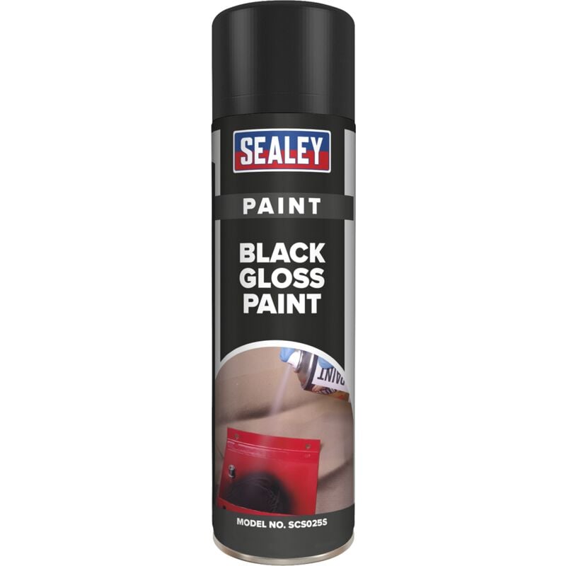 Sealey - SCS025S Gloss Paint 500ml - Black