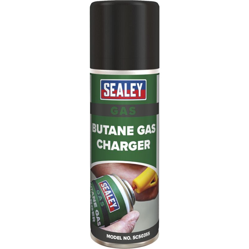 SCS035 Butane Gas Refill 200ml - Pack of 6 - Sealey