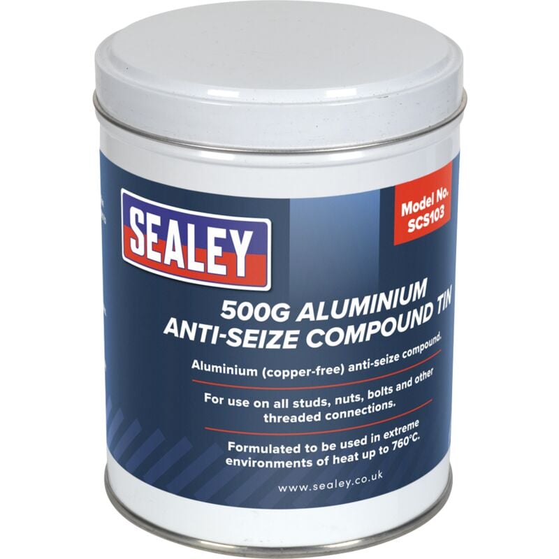 SCS103 Aluminium Anti-Seize Compound Tin 500g - Sealey