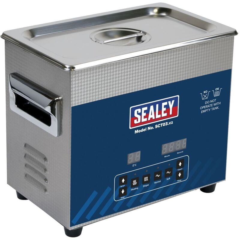 Sealey - SCT03 Ultrasonic Cleaner 3L