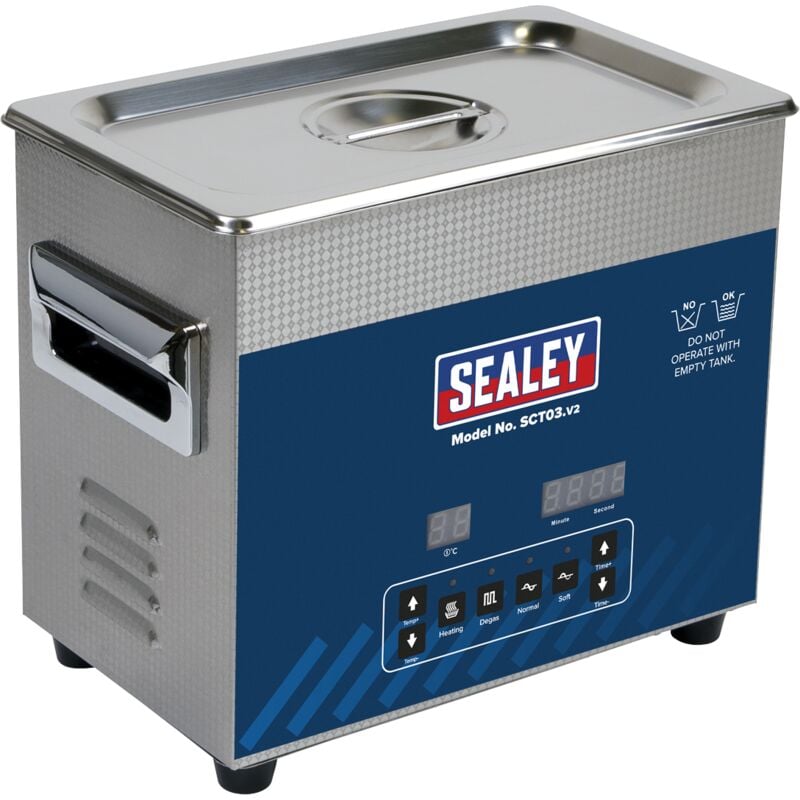 Sealey - SCT03 Ultrasonic Cleaner 3L