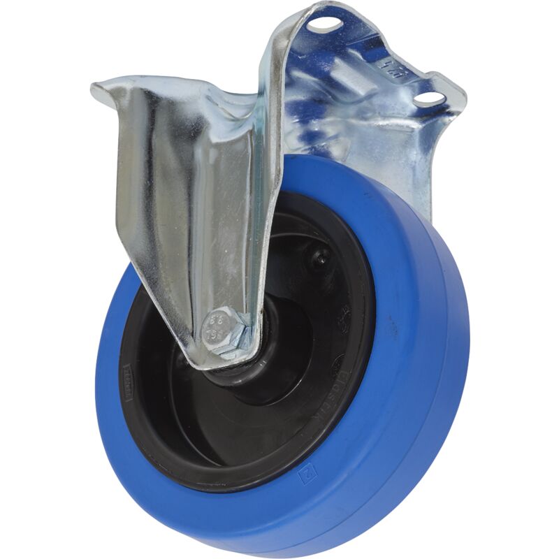SCW3125FP 125mm Castor Wheel with Fixed Plate - Sealey