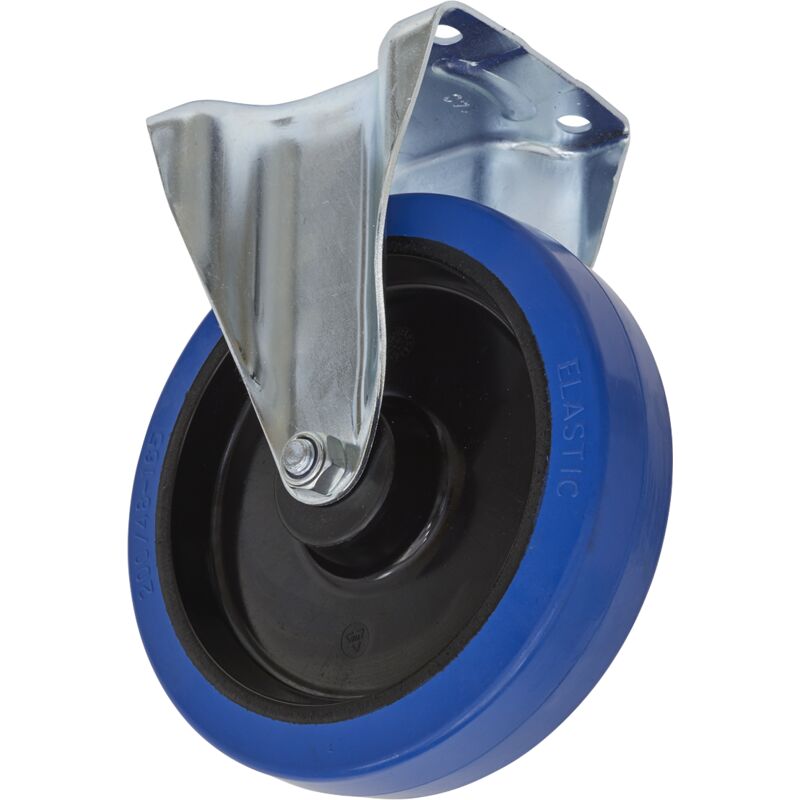 SCW3200FP 200mm Castor Wheel with Fixed Plate - Sealey