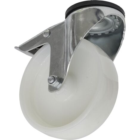 Sealey SCW4125SBL 125mm Castor Wheel with Swivel Bolt Hole & Total Lock