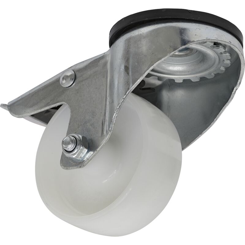 Sealey - SCW480SBL 80mm Castor Wheel with Swivel Bolt Hole & Total Lock