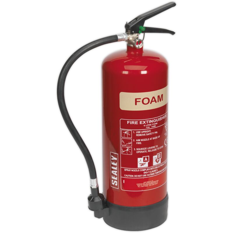 Sealey - SFE06 Foam Fire Extinguisher 6L