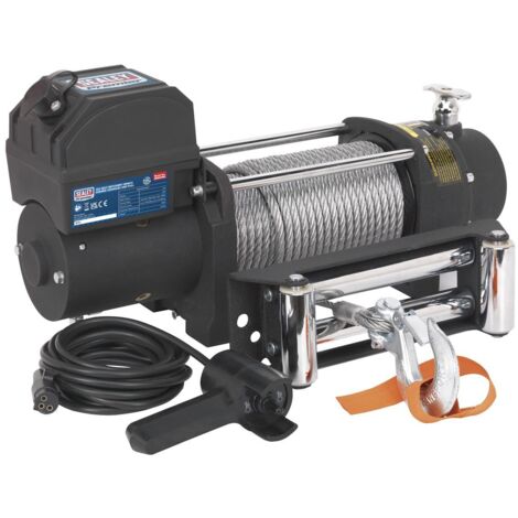 Sealey Self-Recovery Winch 5450kg (12000lb) Line Pull 12V SRW5450