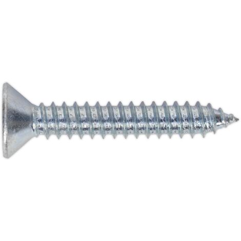 Sealey Self-Tapping Countersunk Pozi Screw 6.3 x 38mm, DIN 7982 - Pack of 100 ST6338