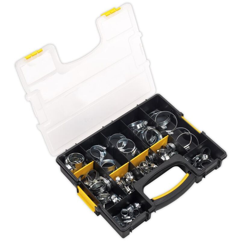 SHC85AC Hose Clip Assortment 8-57mm 85pc - Sealey