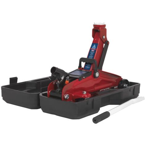 Sealey Short Chassis Trolley Jack with Storage Case 2 Tonne 1050CXD