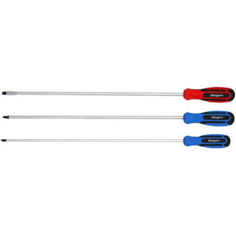 Sealey Siegen Extra-Long Screwdriver Set 3pc S0895