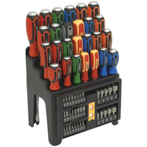 Sealey Siegen Hammer-Thru Screwdriver, Bit & Nut Driver Set 61pc S01153