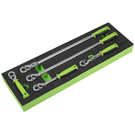 Sealey Siegen Ratchet Wrench Set with Flip Reverse 3/8""Sq Drive 5pc S01230
