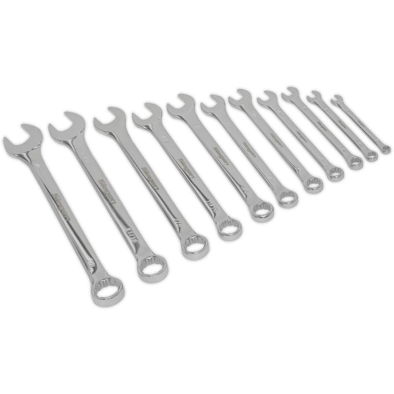 S0857 Siegen Imperial Combination Spanner Set 11pc - Sealey