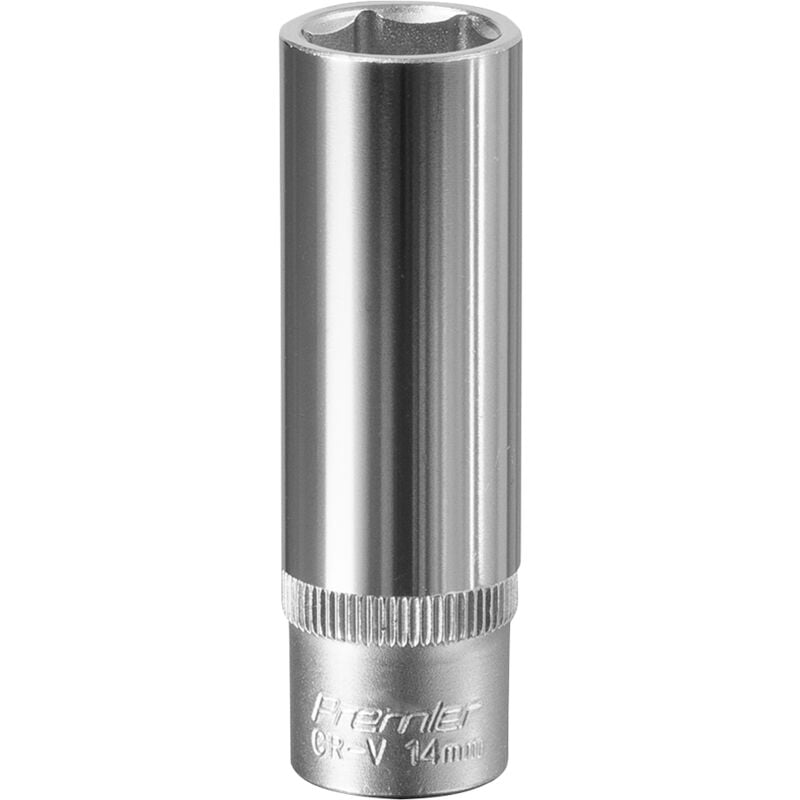 S3814D Premier Deep Socket 3/8'Sq Drive 14mm - Sealey
