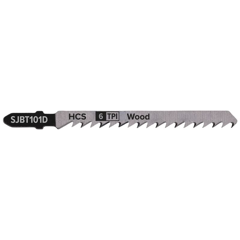 Sealey - Jigsaw Blade Hard Wood 100mm 6tpi, Pack of 5