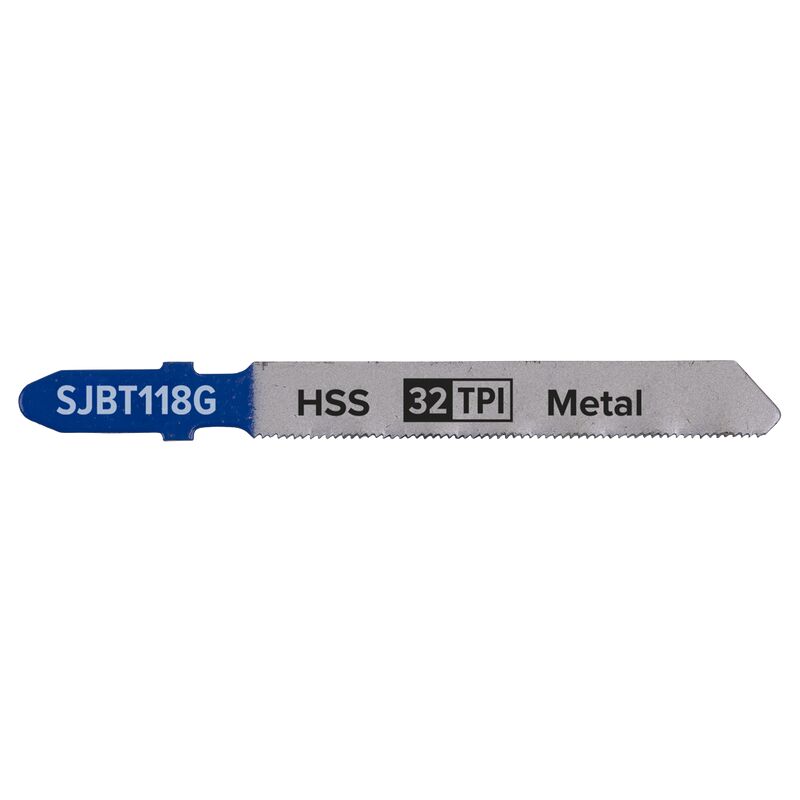 Jigsaw Blade Metal 75mm 32tpi, Pack of 5 - Sealey