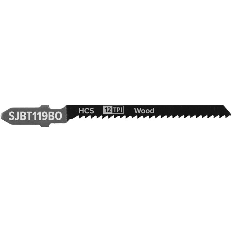 Sealey - Jigsaw Blade General Wood 75mm 12tpi, Pack of 5