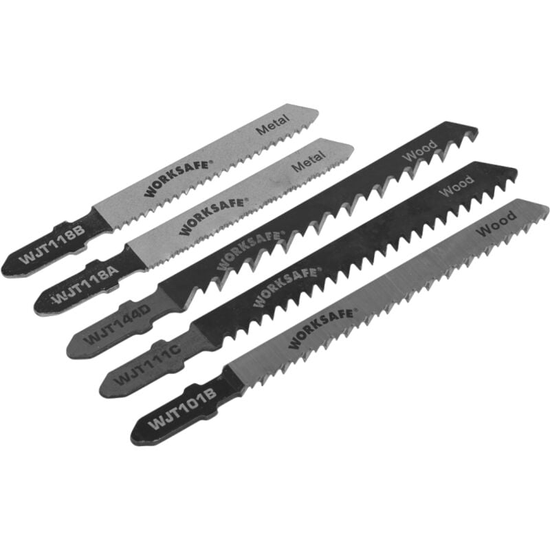 Sealey - wjtass Worksafe® Assorted Jigsaw Blades - Pack of 5