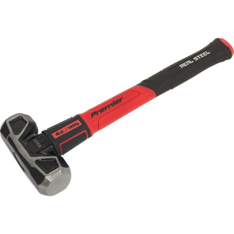 Sealey SLHG04 Premier Short Handle Sledge Hammer with Fibreglass Shaft 4lb