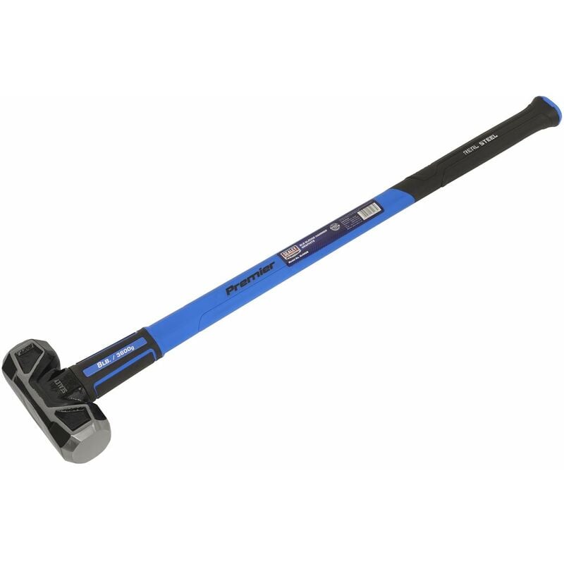 Sledge Hammer with Fibreglass Shaft 8lb SLHG08 - Sealey