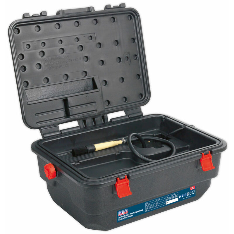 SM222 Mobile Parts Cleaning Tank with Brush - Sealey