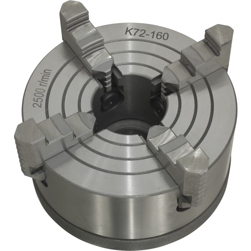 Sealey - SM27FJC Independent Chuck with Back Plate 4-Jaw