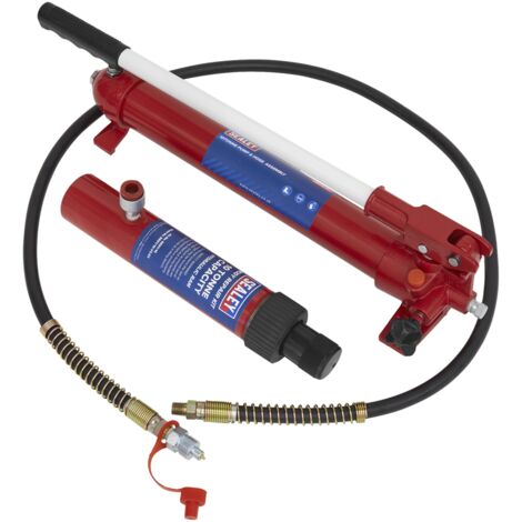 Sealey Snap Push Ram with Pump & Hose Assembly 10 Tonne RE97.10-COMBO