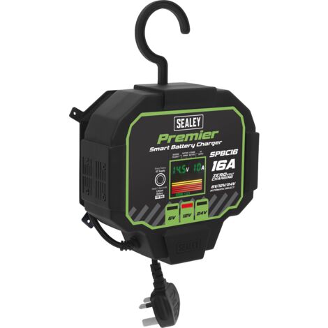 Sealey SPBC16 Premier Fully Automatic Battery Maintainer Charger 16A