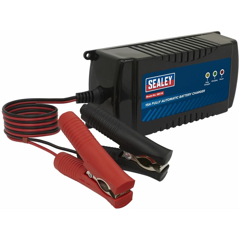 Battery Maintainer Charger 12V 15A Fully Automatic SBC15 - Sealey