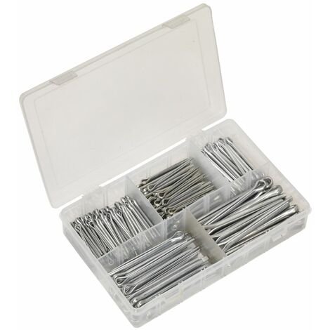 Sealey Split Pin Assortment 230pc Large Sizes Metric & Imperial AB003SP