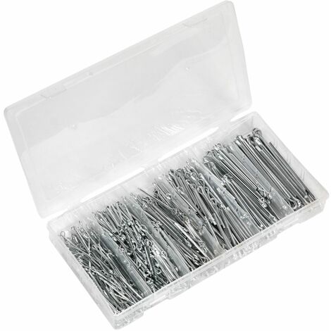 Sealey Split Pin Assortment 555pc Small Sizes Metric & Imperial AB001SP
